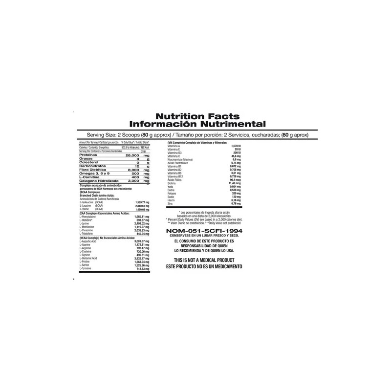 Diet Body Shake 1,750gr : Malteada Dietética Bajar De Peso