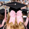 Class of 2026 Graduation Bow - Pink Sparkling Graduation Cap