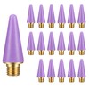 18 Pcs Wax Replacement Head Tips,Nail Rhinestone Picker (Purple)