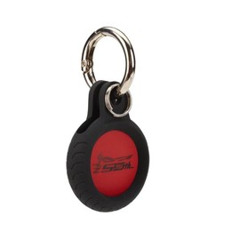 Kawasaki Tracker Tag Keyring, white black
