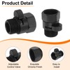 sourcing map Brass Chrome Shower Head Shut Off Valve, G1/2"