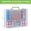 Battery Organizer Storage Holder- Batteries Case Containers Box with Tester