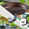 VeyFolzin.st Deck Mounted Bird Bath for Outside, Detachable Birdbath Bowl
