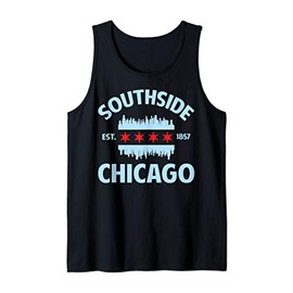 Southside Chicago Flag Skyline Tank Top