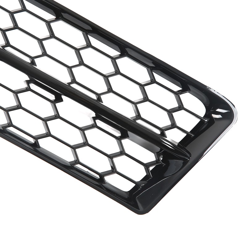 1 Pair Front Fog Lamp Grille Bezel 8E0807681F Glossy Black
