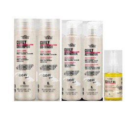 Lendan Curly Cuban Spirit 5-PIECE KIT by TERRA with Low Poo Shampoo 10.6 oz +
