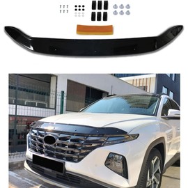 BMY Hood Deflector/Front Bug Shield Compatible for Hyundai Tucson 2022-2025 Hood Guard Bonnet Protector | Particles & Bug | Car Accessories