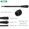 M METERXITY 5-Set Waterproof Electrical Connector, 5 Pin 7.9 In/20