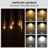 LUXON LED Edison Bulb,Dimmable,4Watt,Equivalent 40W,2700K Warm White,Amber Glass Antique Vintage