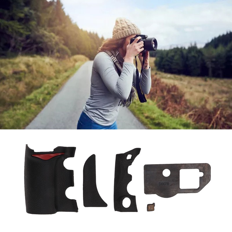 Camera Body Shell Set Grip Thumb Bottom Rubber Cover Corner