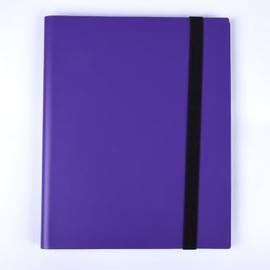 Guardz Binder - 4 Pocket Strap Trading Card Album Folder - 160 Side Loading Pockets (Purple)