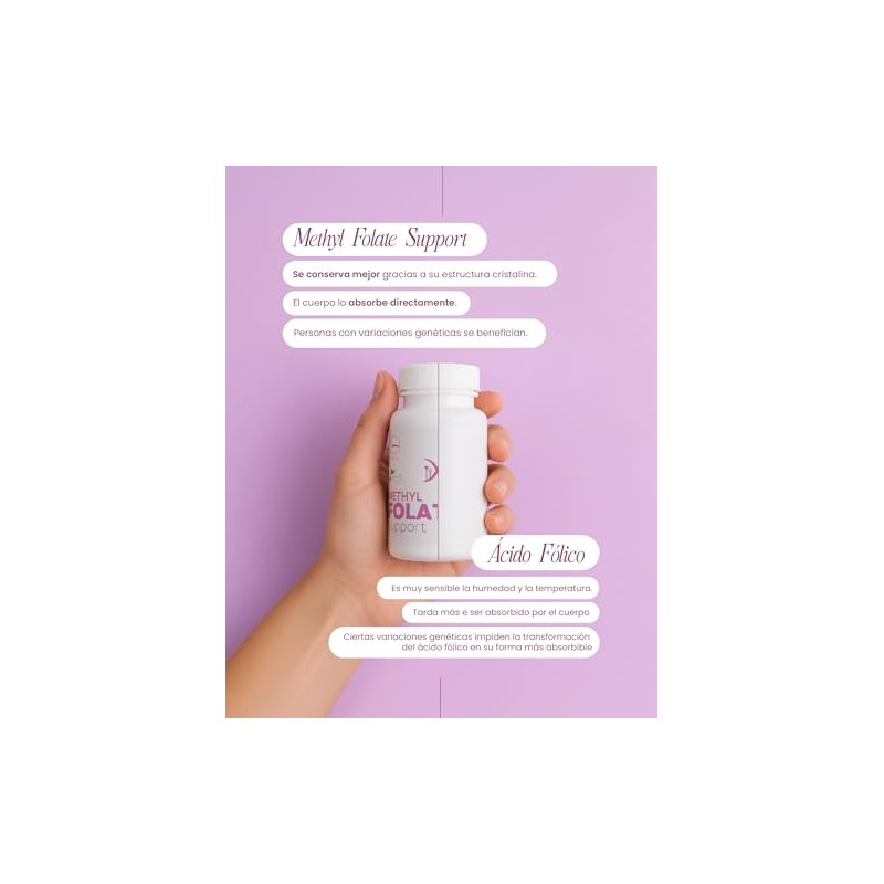 nutriADN – Methyl Folate Support (1000 mcg) – Suplemento de