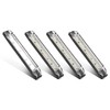 Partsam 4pcs 6" White 12 Led Utility Strip Light Boat