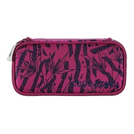 coocazoo PencilDenzel "WWF Anemone-Trail" Pink Pencil Case, Geo Triangle Compartment, Timetable Compartment, Removable Pen Holder, Additional Zip Compartment, Pink, functional" or "organized" or