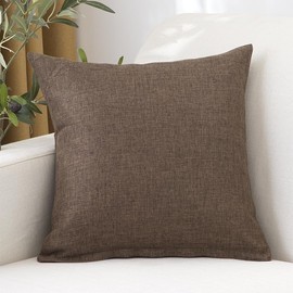 HAPPY SINGU RABO Cushion Cover, Nordic, 17.7 x 17.7 inches (45 x 45 cm), Linen Style, Breathable, Breathable, Simple, Luxury Decorative Pillow Cover, Decorative, Backpad, Soft, For Living Room, Car