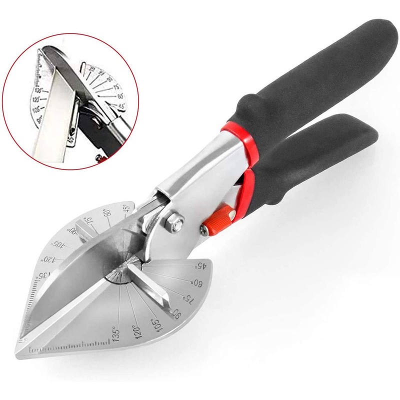 Multi Angle Miter Shear Cutter Hand Tools,45-135 Degree Adjustable Angle