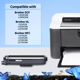 LOSMANN 1x Magenta Toner Compatible with Brother TN-247 TN-243 for Brother MFC-L3770CDW MFC-L3750CDW HL-L3230CDW HL-L3210CW MFC-L3710CW DCP-L3550CDW MFC-L3730CDN DCP-L3510CDW HL-L-L3510CDW