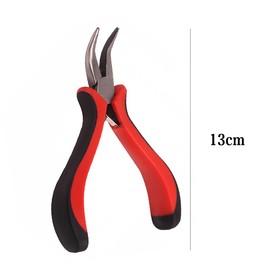 Mini Bent Nose Plier Bent Nose Plier Bent Chain Nose Plier for Beading Jewelry Making and Crafts Hand Tools Fine Pliers Functional Professional Tool