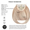 XRACEPHOL Blonde Bangs Clip in Bangs Blonde Clip in Thick