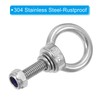 PATIKIL M6 x 20mm Lifting Shoulder Eye Bolt, 8Pcs 304
