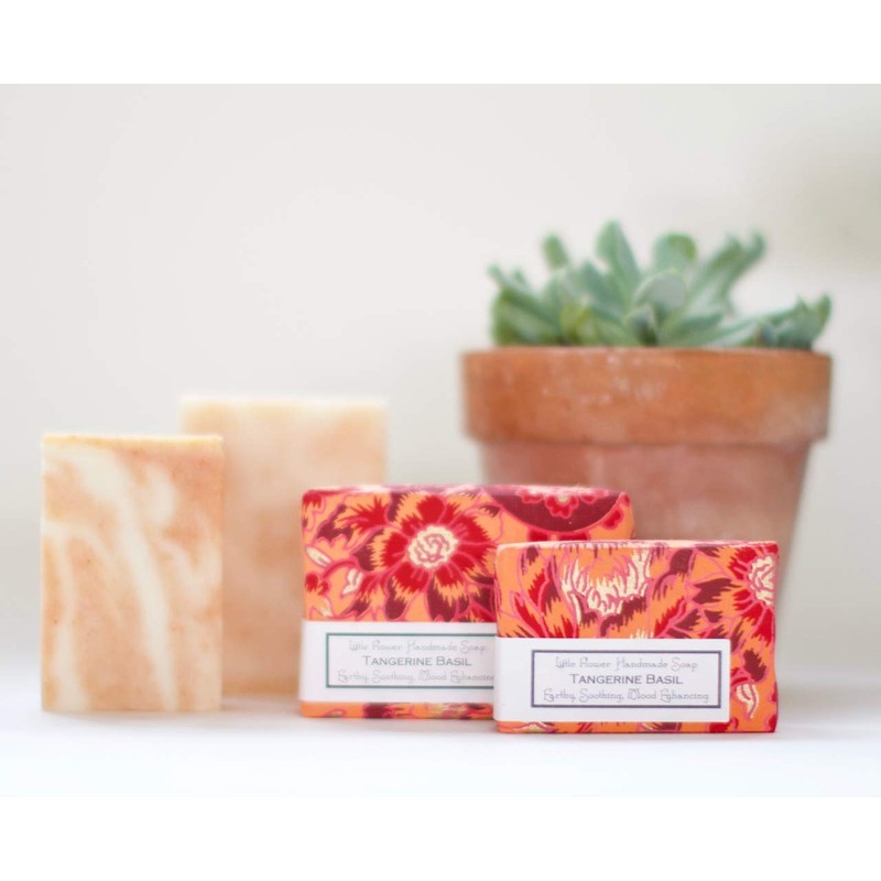 Tangerine Basil Handmade Soap