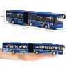 crelloci City Bus Toy for Kids, Die Cast Alloy Pull
