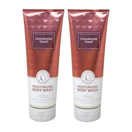 Generic Bath and Body Work CHAMPAGNE TOAST 2 Pack Moisturizing Body Wash - 10 fl oz / 295 mL each, Pink