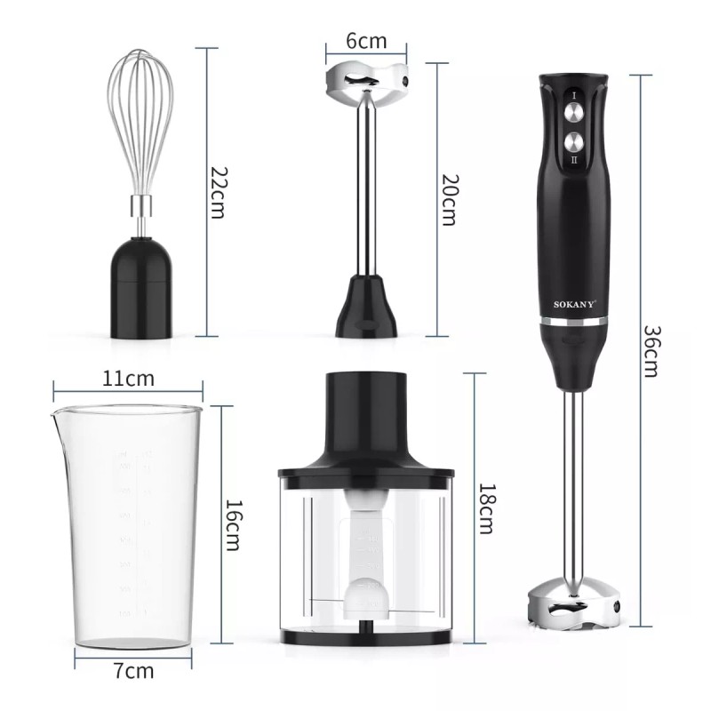 BABEEFLY Batidora De Inmersión Trituradora 500w Electrodomesticos