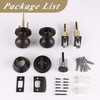 Probrico Entry Door Knob and Single Cylinder Deadbolt Lock Combo