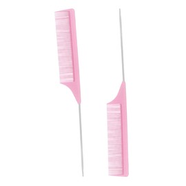 Ipetboom 4pcs Hair Parting Comb Stainless Steel and Carbon Fiber Pintail Comb for Hair Styling Detangling and Salon Use for Home and Barber Professionals