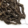 Curly Faux Goddess Locs Crochet Hair 12Inch Pre Looped Synthetic