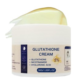 Glutathione Skin W-hi tening Cream - Glutathione Niacinamide Gesichtscreme für Frauen - Glutathion Feuchtigkeitscreme Gesicht, Pi-gmentfl-ecken Entferner Gesicht, Anti Falten Creme