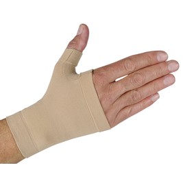 MANIFATTURA BERNINA Saniform 2024 Elastic Wrist Support with Compression for Carpal Tunnel Syndrome, beige
