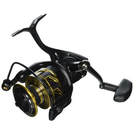 PENN Battle III Spinning Inshore Fishing Reel, HT-100 Front Drag, max of 15lb | 6.8kg, Made with Sturdy All-Aluminum Composition for Durability, 4000, black gold