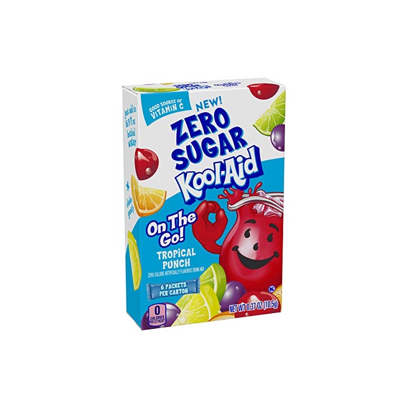 Kool-Aid Sugar-Free Tropical Punch On-The-Go Powdered Drink Mix 6 Count