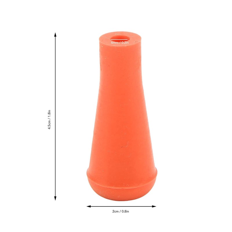 5Pcs Archery Tips, Soft Rubber Arrowheads 6mm Blunt Point Broad