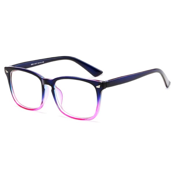 Vetoo Blue Light Blocking Glasses Computer PC Glasses Square Eyeglasses Frame Non Prescription Glasses for Women and Men