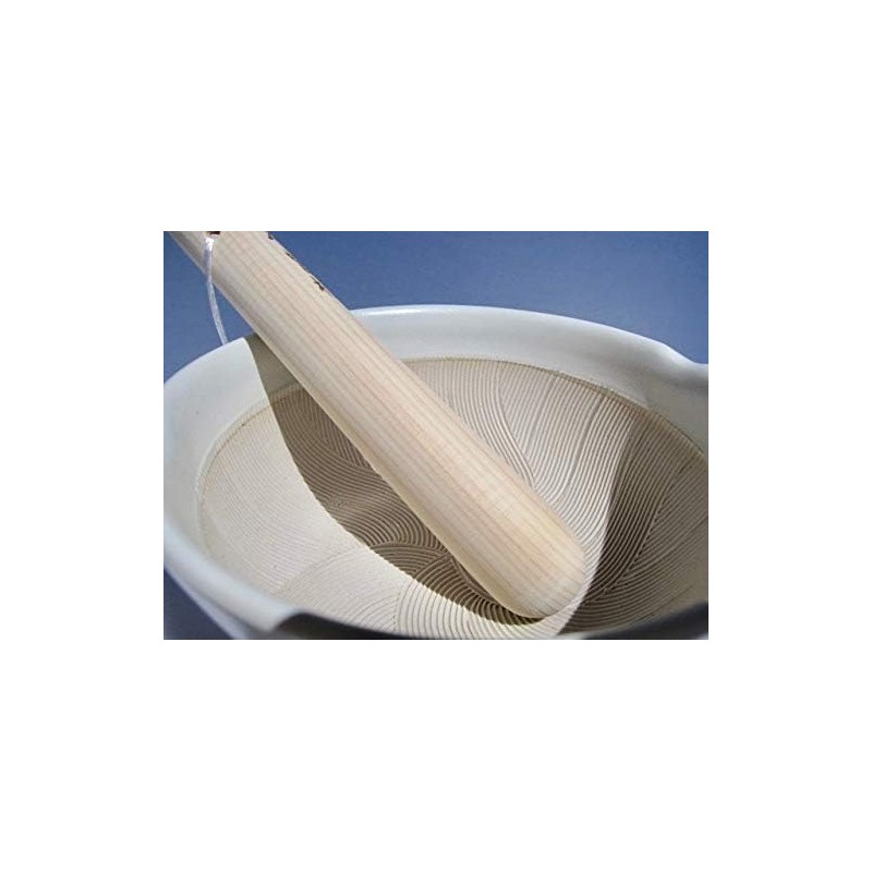 Made in Japan Ripple Ridge Mortar and Pestle Suribachi &