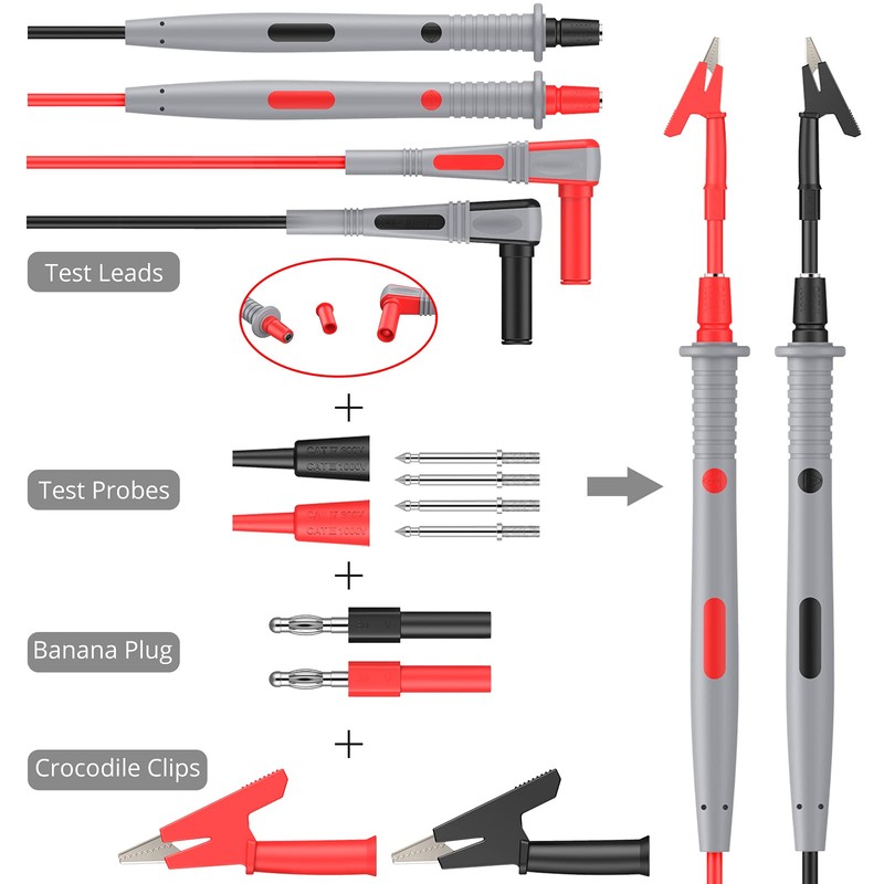 Proster Multimeter Leads Kit 23 in 1 Test Leads with