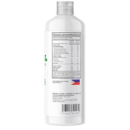 HS HERO SPORT MCT Oil 1 Lt, 66 Porciones, Ácido Caprílico 100% de Coco, KETO y Paleo Safe, 0g de Azúcar, Gluten Free, NON GMO, Vegan, Libre de Soya.