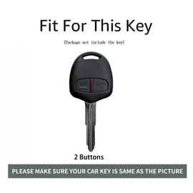 ontto TPU Car Key Cover Fit for Mitsubishi Evolution Lancer EX Grandis Outlander Triton Pajero ASX - Purple