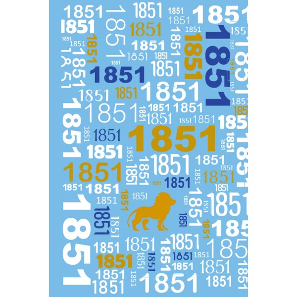 1851 Hardcover Journal: Alpha Delta Pi Inspired Notebook - Blue