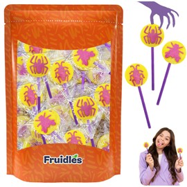 Fruidles Insects Tattoo Lollipop Suckers Candy, Great for Goody Party Bag Fillers, Individually Wrapped (Half-Pound) (1 Pound)