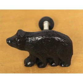 Marco Rustic Black Bear Drawer Pulls (Set of 2 Knobs)