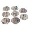 8Pcs Rhinestone Painting Coasters Assorted Style Strong Stickiness Odourless Coaster