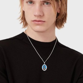 Saint Christopher Necklace Sterling Silver St Christopher Medal Necklace St Christopher Jewelry Catholic Gifts