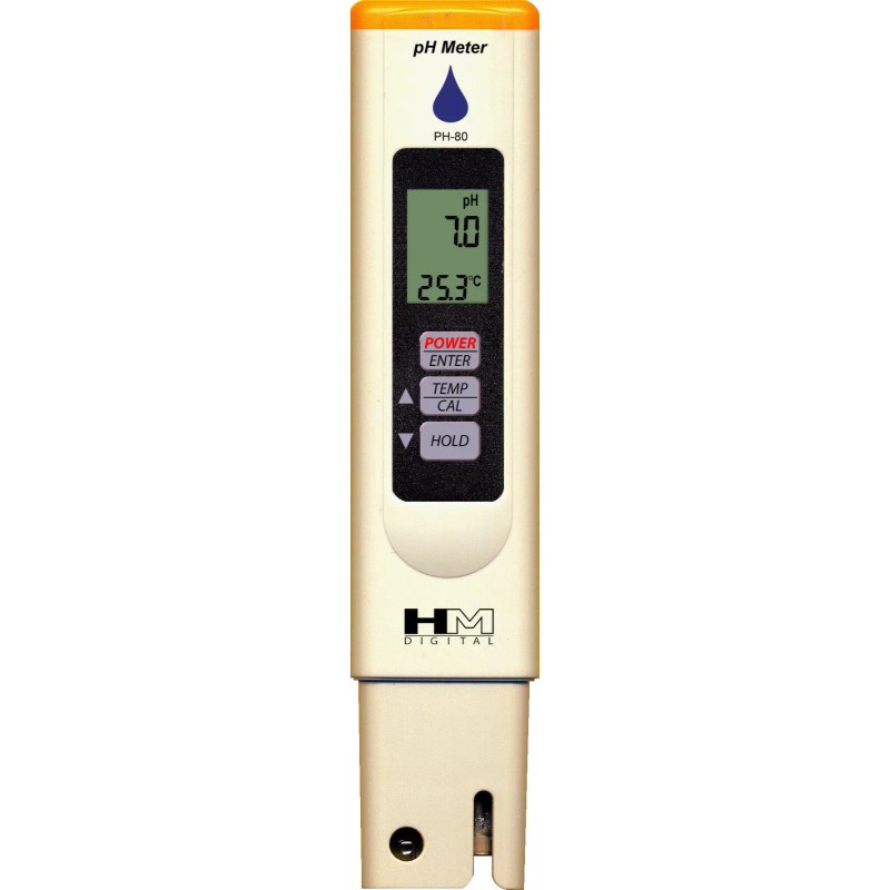 HM Digital Digital pH meter hydro-tester PH-80 Calibration Storage Solutions