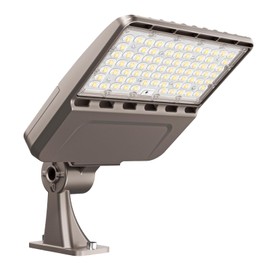 YXL LED Parking Lot Shoebox Light with Dusk to Dawn Photocell, 21000LM 5000K Daylight Arm Mount, IP65 Waterproof Area Light for Parking Lot Sports Stadium