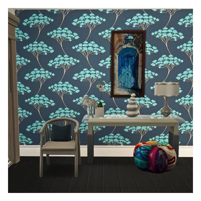 Brewster Home Fashions Kenneth James 2671-22409 Banyan Navy Tree Wallpaper