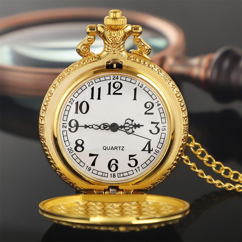 Tiong Pocket Watch Vintage Pocket Watches with Chain Gifts Mother's